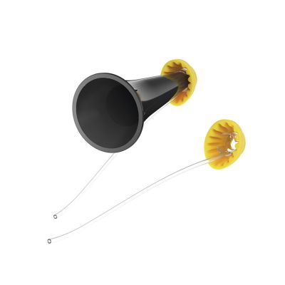 EasyView otobolcks shown with and without a specula