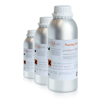 pro3dure PR-1 Pouring Resin, Red Transparent, 250 g Bottle