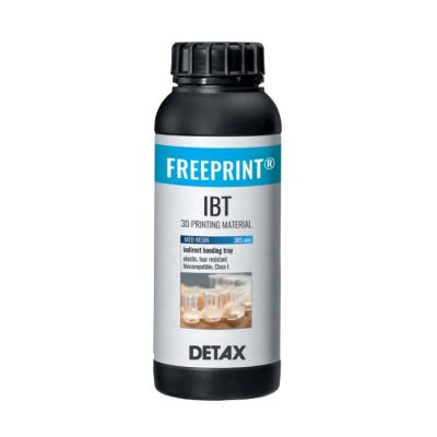 Detax 04249 Freeprint IBT Resin, Transparent, 1 kg Bottle