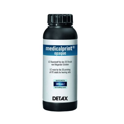 Detax 4073 Medicalprint Light Curing Resin, White Opaque, 1000 g Bottle