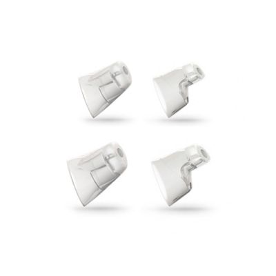 Oticon miniFit Grip Tips starter kit showing small no vent and vented and large no vent and vented
