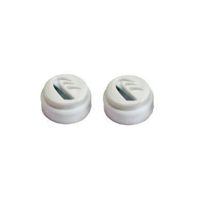 Dynamic Ear DR acoustic filters with white outer casing.