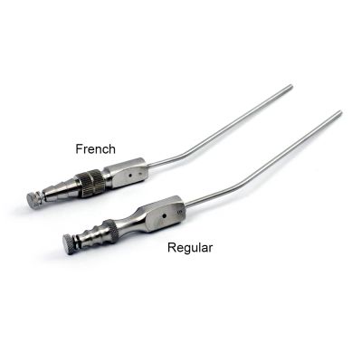 Frazier suction tubes showing French and regular styles