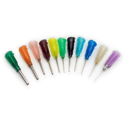blunt needles for use in vacuum systems and liquid applications