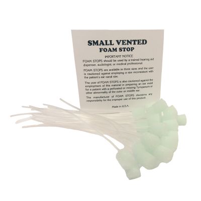 Vented Foam Stops, Small, 9 mm, Bag of 24