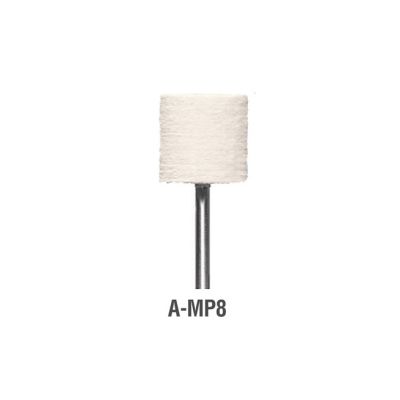 Felt bob 3/4" x 3/4" cylinder, size 8 hard density.